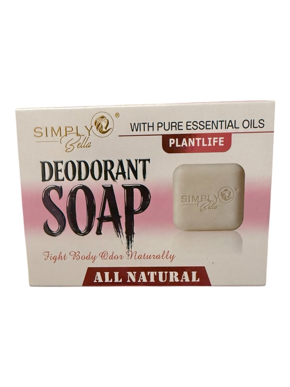 Simply Belle Deodorant Soap - Pink and Cream Packaging